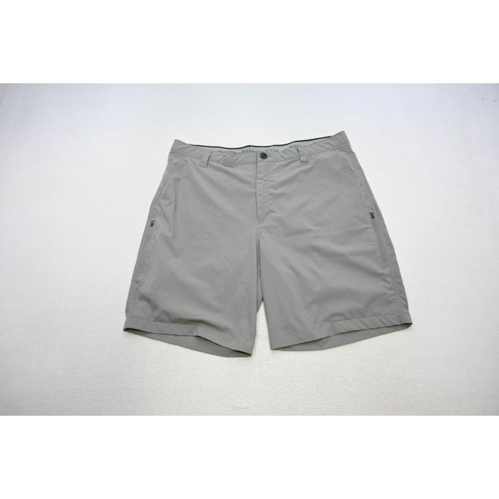 Orvis‎ Cargo Nylon Stretch Tech Shorts Gray Country Camp Hiking Mens Size 40